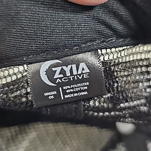 ZYIA Active Unisex Logo Patch Black Mesh Trucker Style Ball Cap Hat, NWT - Picture 6 of 6
